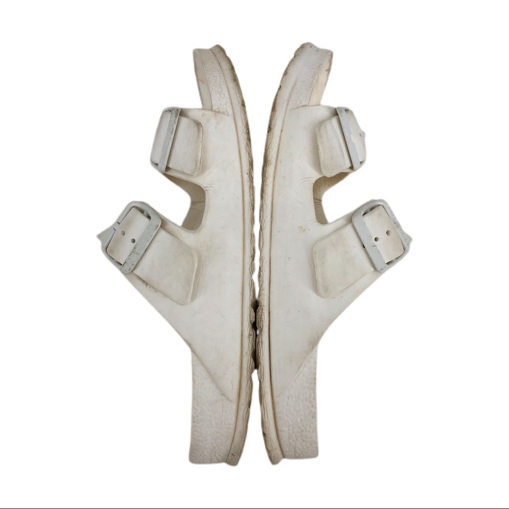 Birkenstock White Waterproof Arizona Sandals, Size 38 - Picture 5 of 7